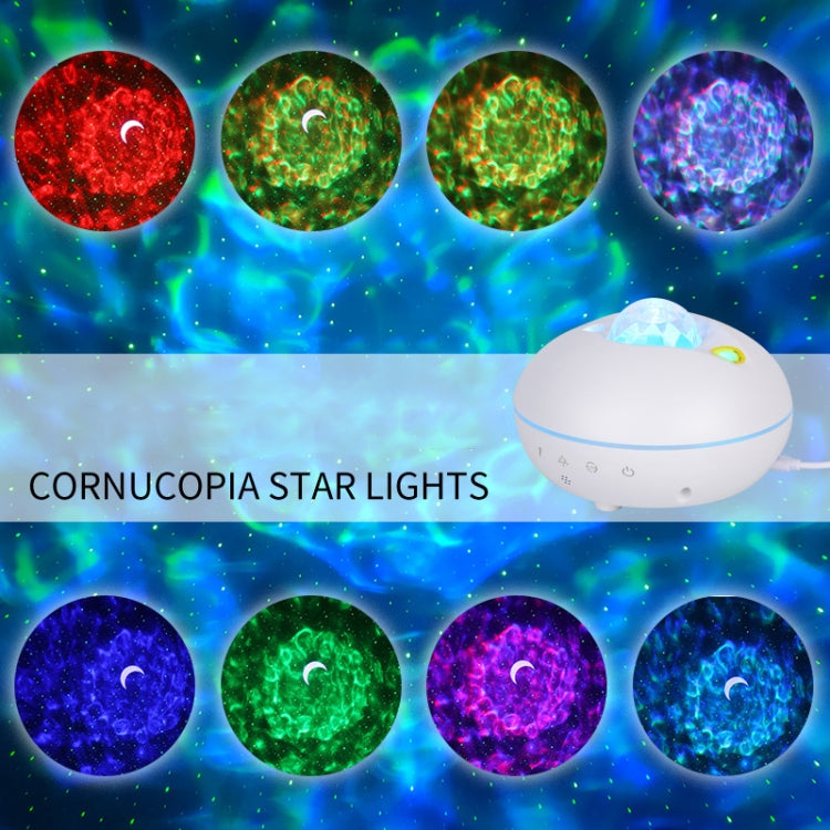LED Watermark Remote Control Projection Starry Sky Light Laser Projection Light Atmosphere Night Light(Black)