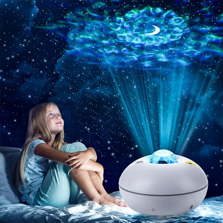 LED Watermark Remote Control Projection Starry Sky Light Laser Projection Light Atmosphere Night Light(Black)