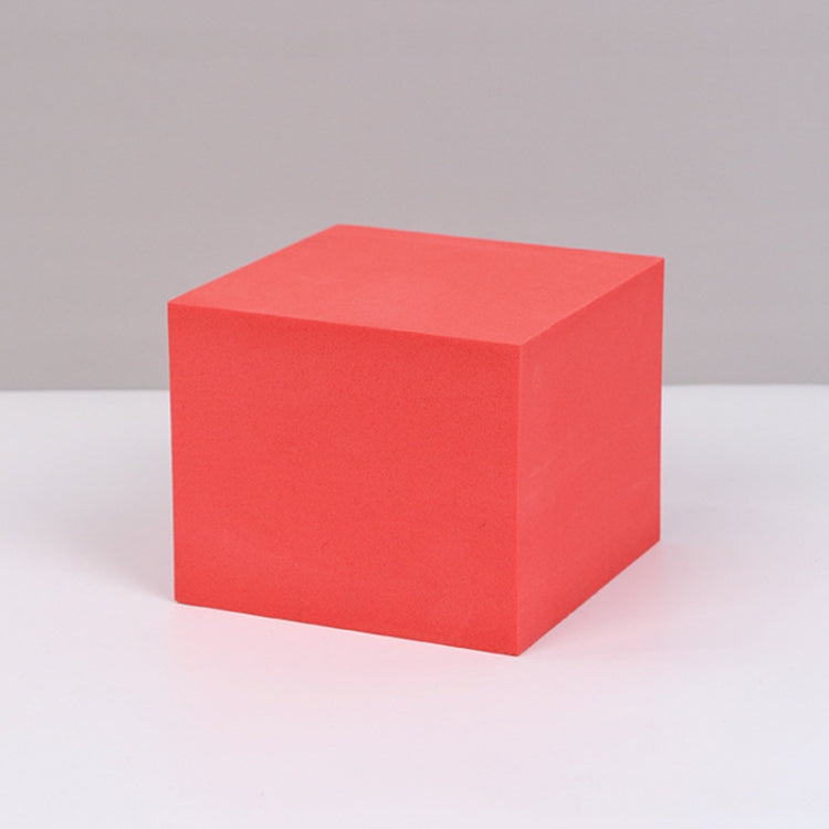 8 PCS Geometric Cube Photo Props Decorative Ornaments Photography Platform, Colour: Large Red Rectangular