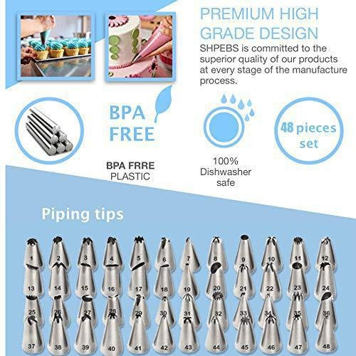 220 in 1 Cake Turntable Decorating Nozzle Set Baking Tool Fondant Mold Set