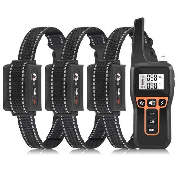 PaiPaitek PD529-3 Remote Control Dog Training Device Voice Control Barking Stopper Electronic Collar Dog Training Device