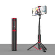 Bluetooth Selfie Stick with Tripod Multi-function Gimbal Mobile Phone Fill Light Live Support(Passion Red) - Selfie Sticks by PMC TechLife | Online Shopping South Africa | PMC TechLife | Buy Now Pay Later Mobicred