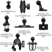 Motorcycle Riding Recorder Bracket Camera Holder, Style: KZ05 + KL04 + KD02