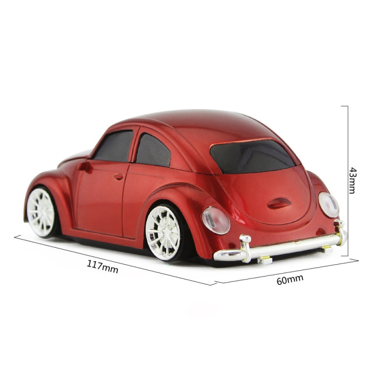 CM0010B 1200 DPI 3-keys Car Shape Wireless Mouse(Yellow)