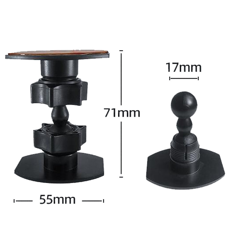 Mini Gimbal Camera Bracket Desktop Mobile Phone Bracket Recorder Car Bracket Dual Attachment Mount