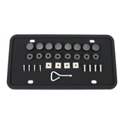 2 Sets Water-resistant Rustproof Non-damaging Car Paint Silicone License Plate Frame, Specification: Black