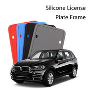 2 Sets Water-resistant Rustproof Non-damaging Car Paint Silicone License Plate Frame, Specification: Black