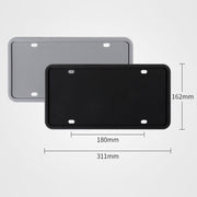 2 Sets Water-resistant Rustproof Non-damaging Car Paint Silicone License Plate Frame, Specification: Black