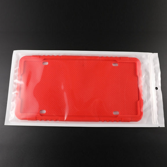 2 Sets Water-resistant Rustproof Non-damaging Car Paint Silicone License Plate Frame, Specification: Black