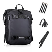 Rhinowalk Multi-Function Motorcycle Rear Seat Bag Combination Rear Shelf Pannier, Colour: Black 10L
