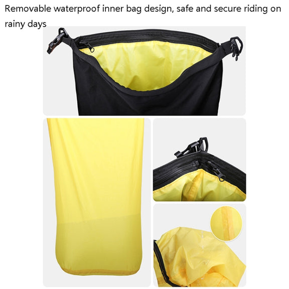 Rhinowalk Multi-Function Motorcycle Rear Seat Bag Combination Rear Shelf Pannier, Colour: Black 20L