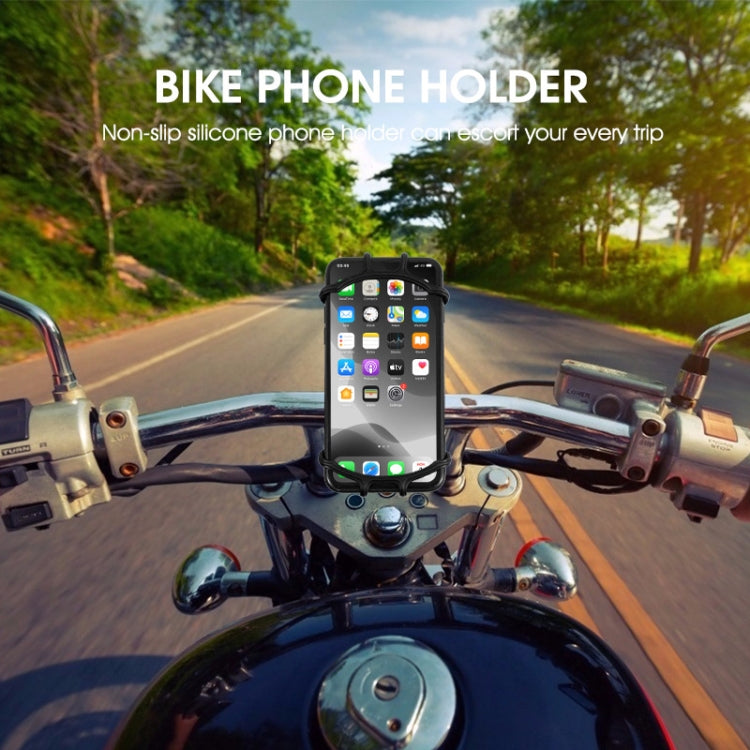 Multifunctional Silicone Bicycle Mobile Phone Holder Motorcycle Riding Navigation Fixed Bracket(Green)