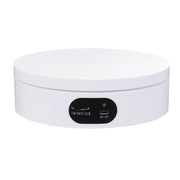 ND120 USB Automatic Rotating Camera Table Hand-Made Panoramic Display Table Turntable(White)