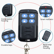 2 PCS Electric Roller Shutter Water-resistant Copy Universal Remote Controller Garage Door Remote Control Key(330MHz)