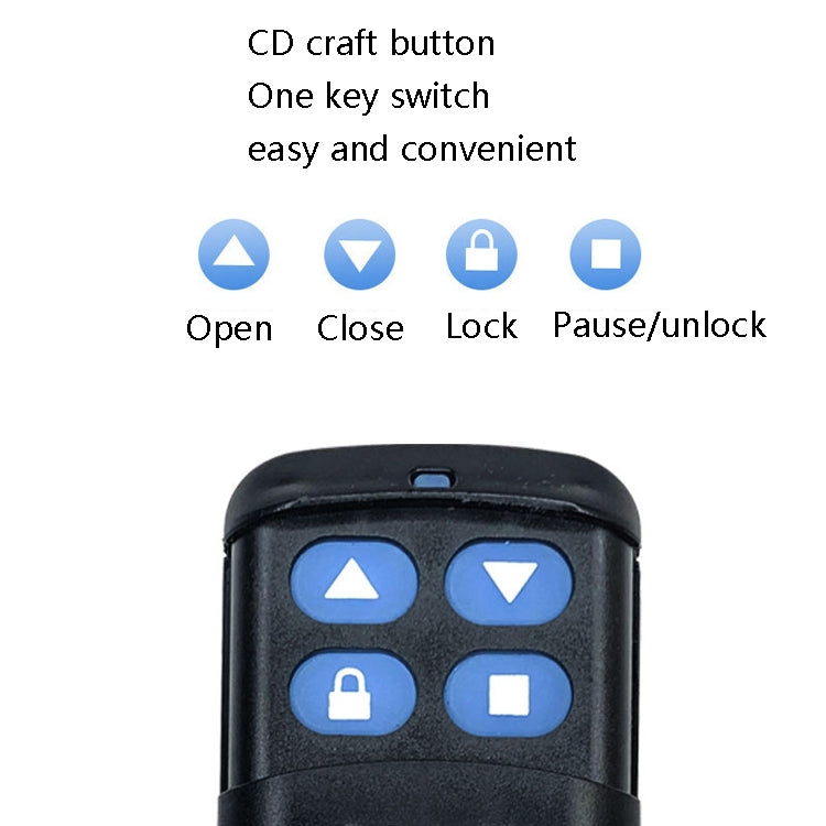 2 PCS Electric Roller Shutter Water-resistant Copy Universal Remote Controller Garage Door Remote Control Key(315MHz)
