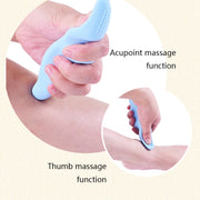 Silicone Thumb Bump Massager Muscle Relaxation Massage Fascia Device, Specification: Thumb Pink