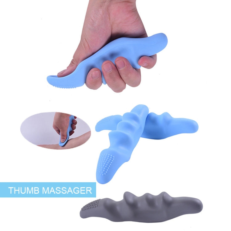 Silicone Thumb Bump Massager Muscle Relaxation Massage Fascia Device, Specification: Thumb Green