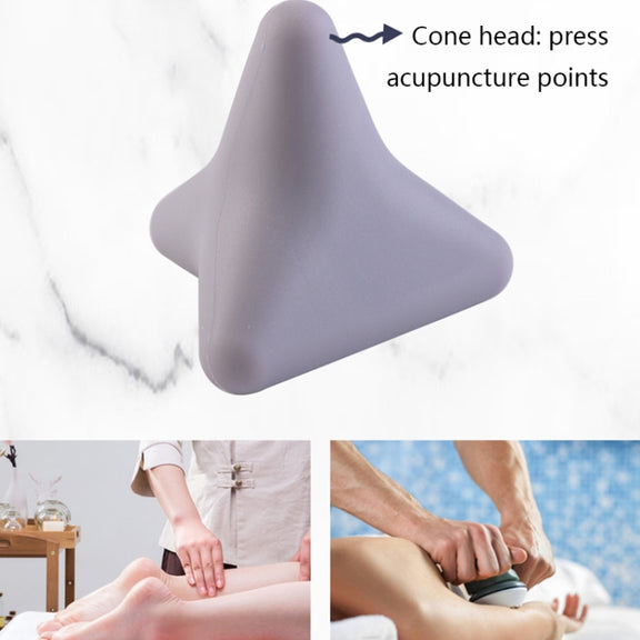Silicone Thumb Bump Massager Muscle Relaxation Massage Fascia Device, Specification: Quadratic Orange