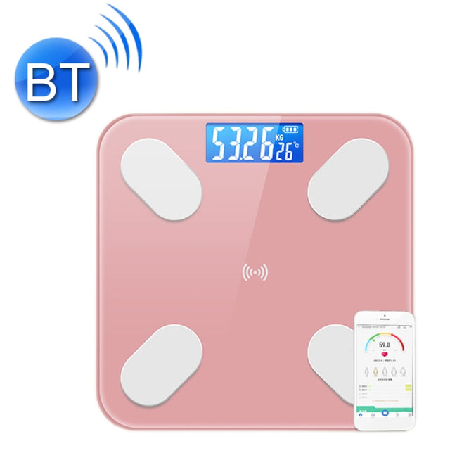 Smart Bluetooth Weight Scale Home Body Fat Measurement Health Scale Charge Model(Rose Gold True Class)