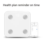 8066 Smart Body Fat Electronic Scale Home Bluetooth Weight Scale, Colour: Battery Style(White)