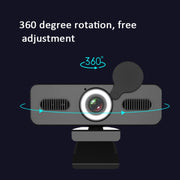 C360 1080P Network High-Definition Computer Camera Drive-Free Beautifying Light Camera with Omnidirectional Microphone, Cable Length: 1.8m