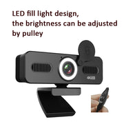 C360 1080P Network High-Definition Computer Camera Drive-Free Beautifying Light Camera with Omnidirectional Microphone, Cable Length: 1.8m