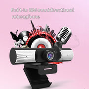 C500 1080P Network HD Live Broadcast Computer Camera Built-In Speaker