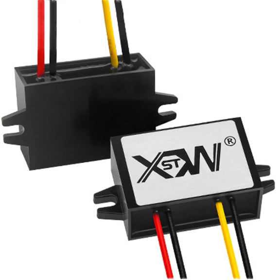 XWST DC 12/24V To 5V Converter Step-Down Vehicle Power Module, Specification: 12/24V To 5V 8A Medium Rubber Shell