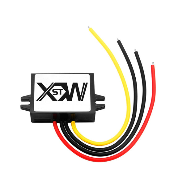 XWST DC 12/24V To 5V Converter Step-Down Vehicle Power Module, Specification: 12/24V To 5V 10A Medium Rubber Shell