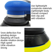 Pneumatic Sandpaper Machine Car Polishing Machine Grinding Machine Waxing Machine, Model: 5inch Vacuum