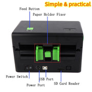 Xprinter XP-108B 4 Inch 108mm Label Printer Thermal Barcode Printer ,Model: USB