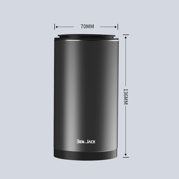 BEN.JACK Car Trash Can Multi-Function Storage Box In Car(Silver With 35 Garbage Bags)