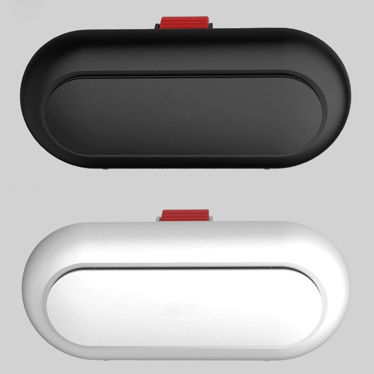Car Glasses Case Multi-Function Automobile Inner Visor Storage Card(Black)