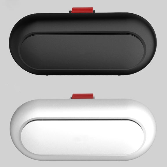 Car Glasses Case Multi-Function Automobile Inner Visor Storage Card(Black)