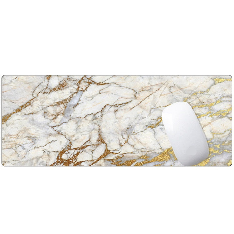 400x900x4mm Marbling Wear-Resistant Rubber Mouse Pad(Yellow Marble)
