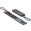 Oatsbasf 03083 Portable Multi-Function Micro USB + USB-C / Type-C + 8 Pin 3 in 1 Charging Cable(Gray) - free shipping - PMC TechLife - Order now!