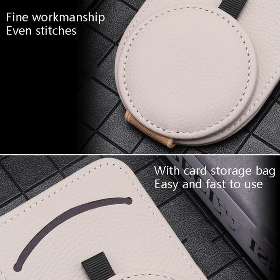 538 Car Glasses Clip Car Sun Visor Card Storage Clip(Beige)