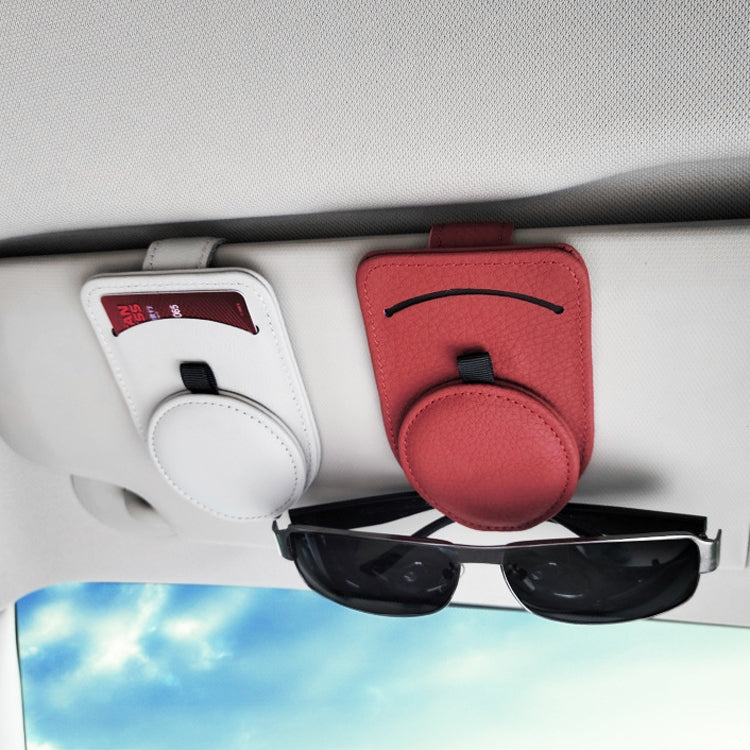 538 Car Glasses Clip Car Sun Visor Card Storage Clip(Red)
