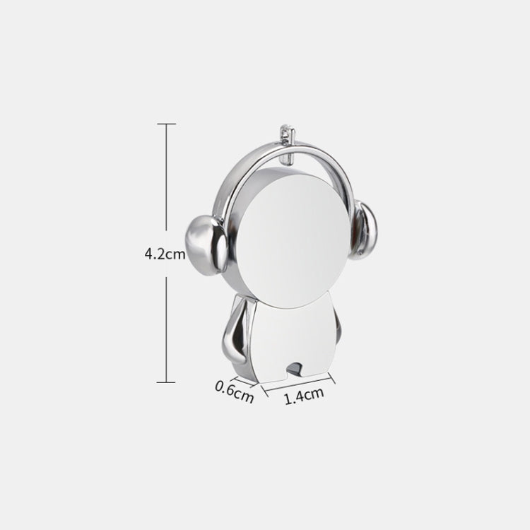 Y01 Metal Musician Car Cartoon Style U Disk, Capacity: 16GB(Rose Gold)