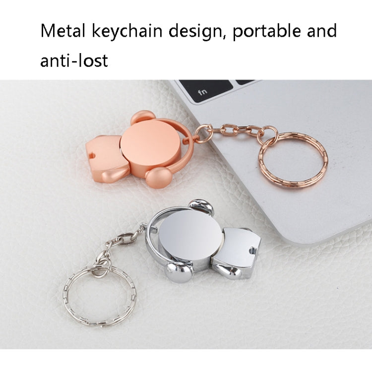Y01 Metal Musician Car Cartoon Style U Disk, Capacity: 16GB(Rose Gold)