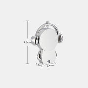 Y01 Metal Musician Car Cartoon Style U Disk, Capacity: 128GB(Rose Gold)