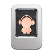 Y01 Metal Musician Car Cartoon Style U Disk, Capacity: 128GB(Rose Gold)