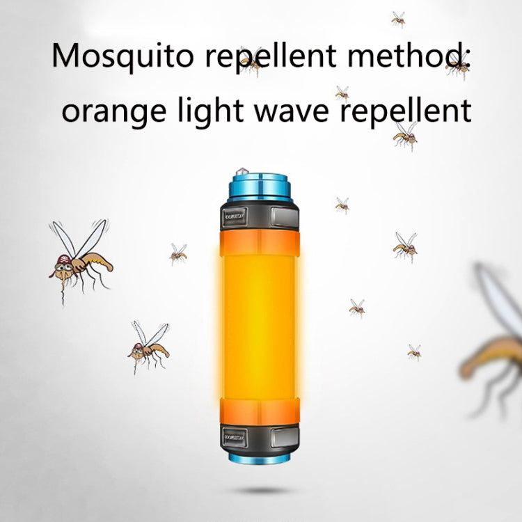 T15 Outdoor LED Camping Light Multi-Function Emergency IP68 Water-resistant Flashlight with Mosquito Repellent / Warning Function