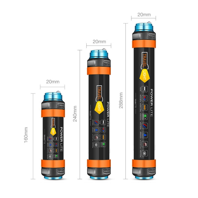 T30 Outdoor LED Camping Light Multi-Function Emergency IP68 Water-resistant Flashlight with Mosquito Repellent / Warning Function