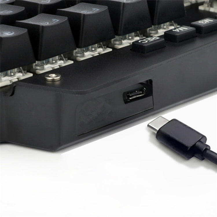 K700 44 Keys RGB Luminous Switchable Axis Gaming One-Handed Keyboard, Cable Length: 1m(Blue Shaft)