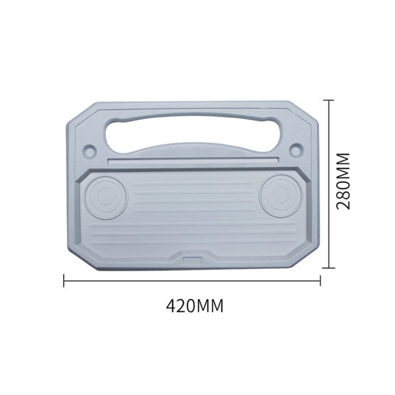 Car Multi-Purpose Steering Wheel Card Table Car Computer Bracket Chair Back Bracket Small Table Shelf Rack(Upgrade Gray)