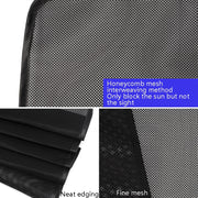 4 PCS Net Yarn Magnetic Suction Type Car Sunshade Curtain, Size: Thick Front Row Arc