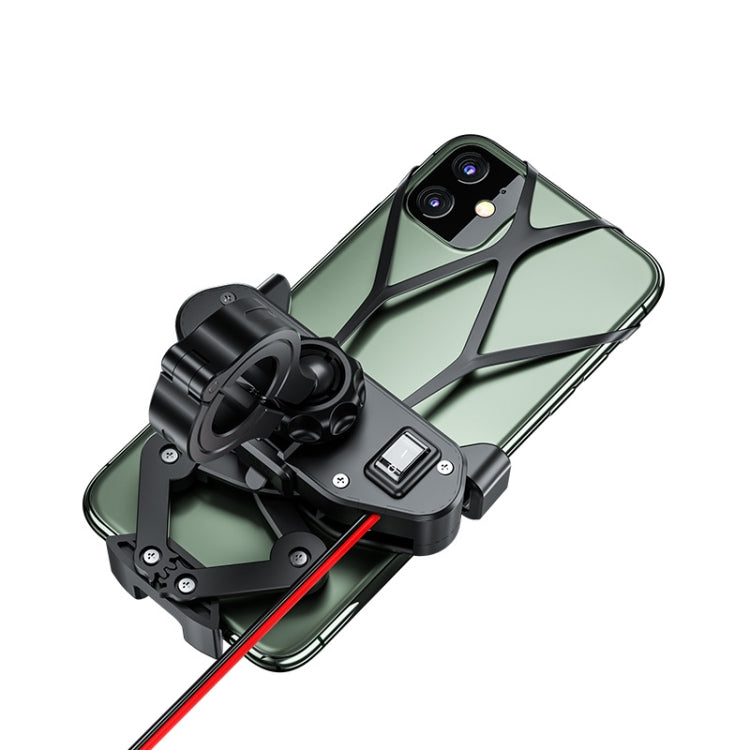 M10 2.4A Charging Version Kewig Motorcycle Electric Car Mobile Phone Navigation Water-resistant Bracket