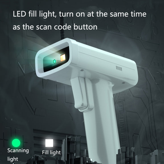 Deli Express Single Scanner Cashier Scanner, Specification: White Wired