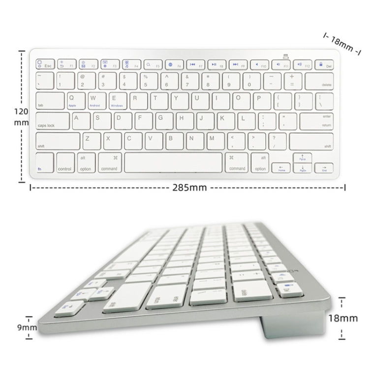 X5 Bluetooth 3.0 Wireless 78 Keys Foreign Language Small Language Keyboard(Thai)